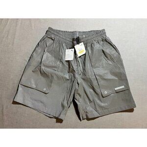 Puma x‎ Bill Walsh King Shorts Mens Medium Gray Pocketed Reflective Running Men.